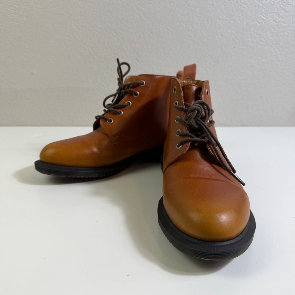 Dr. Martens Emmeline Tan Leather 5-Eye Ankle Boots Womens 9 EU 41 UK 7
